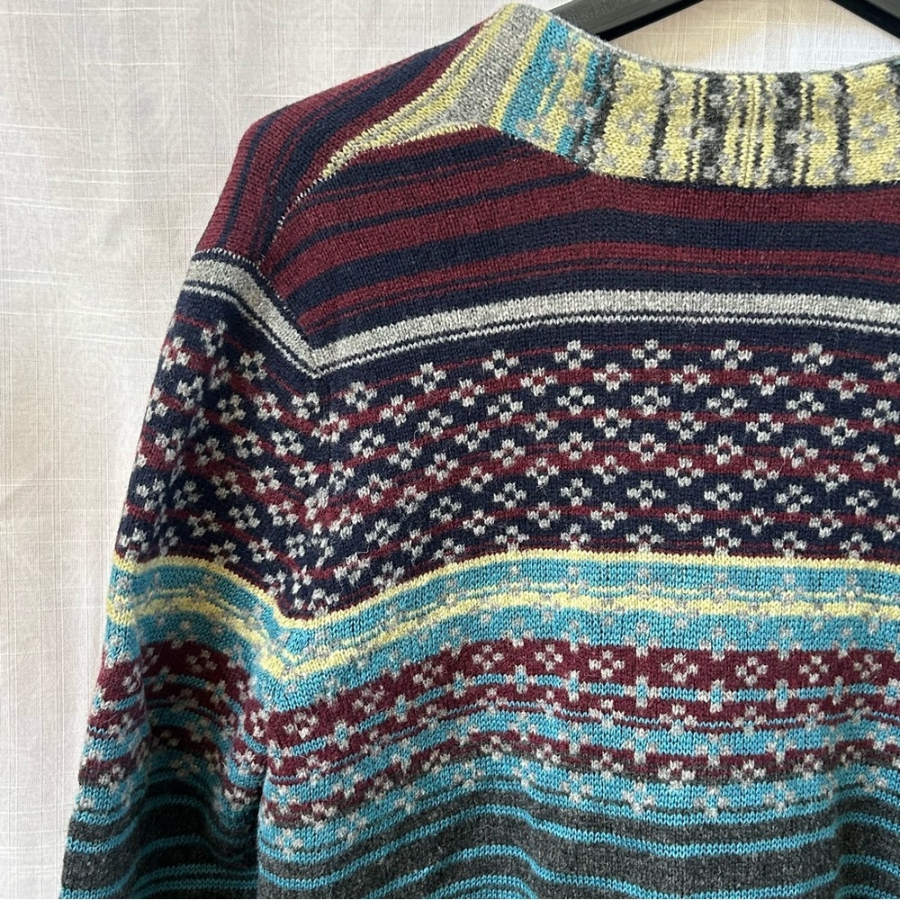 Coldwater Creek Blue and Brown Cardigan Sweater - Picture 10 of 13